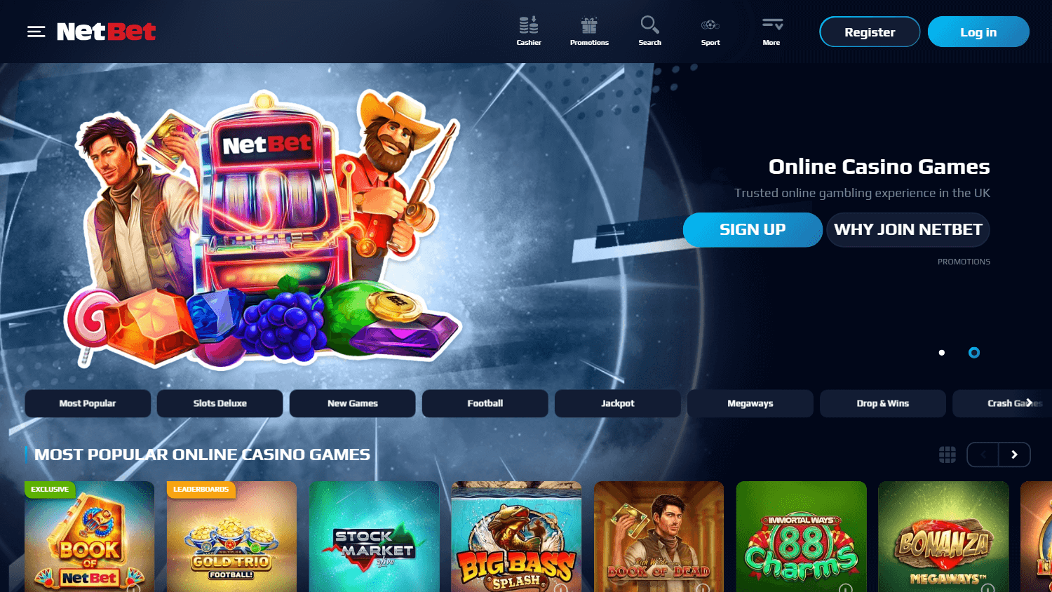 NetBet Casino Desktop screenshot