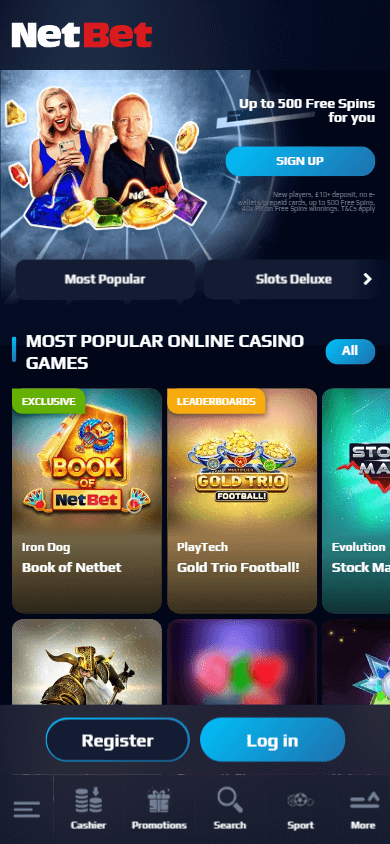 NetBet Casino Mobile screenshot